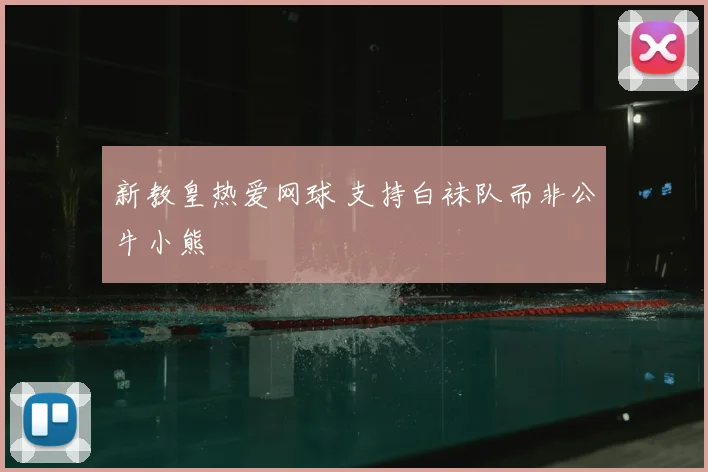 新教皇热爱网球 支持白袜队而非公牛小熊